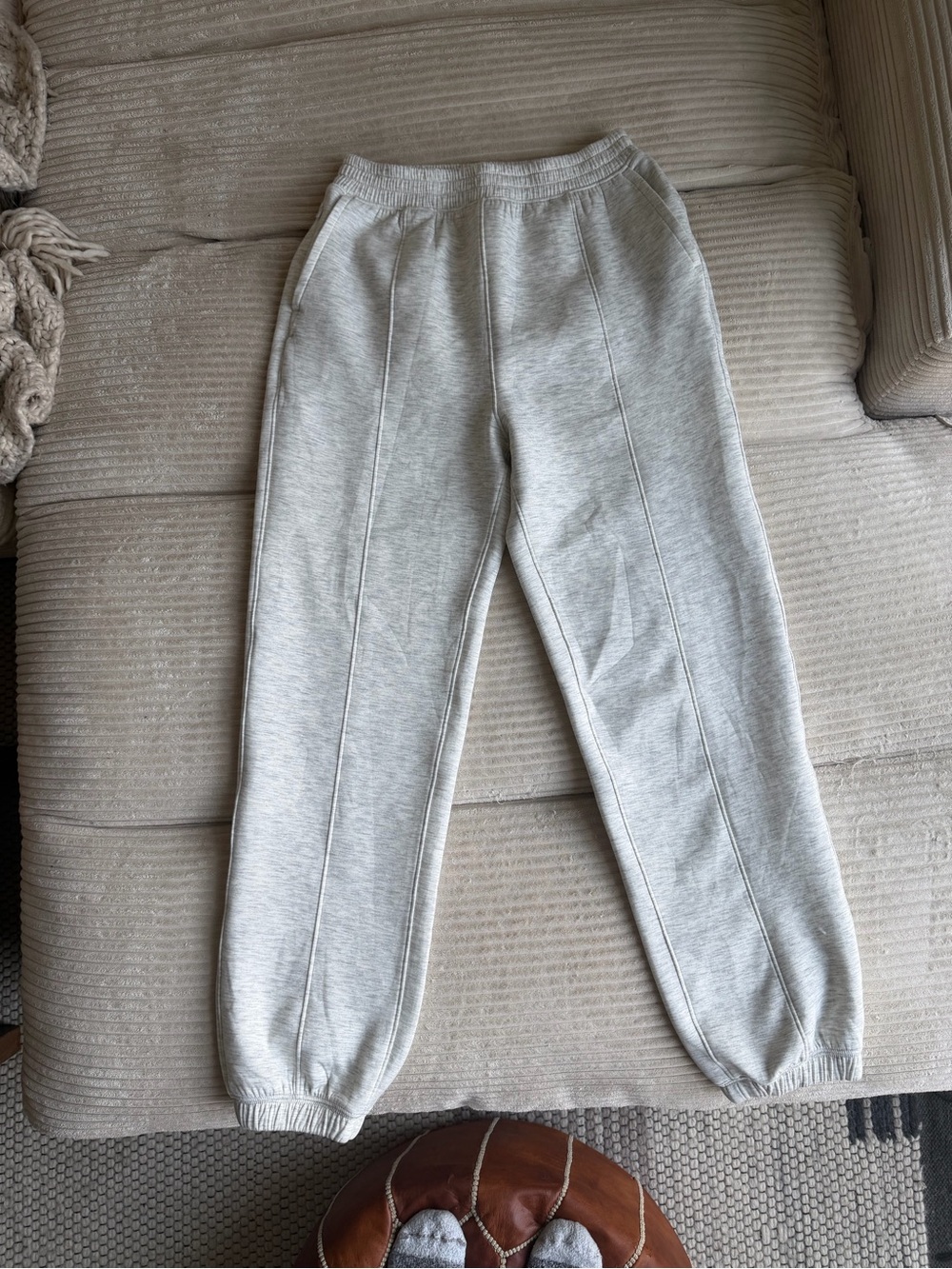 Abercrombie & Fitch Heather Gray Track Joggers- Never Worn